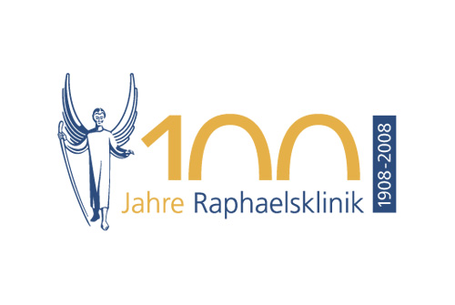 Logo "100 Jahre Raphaelsklinik"